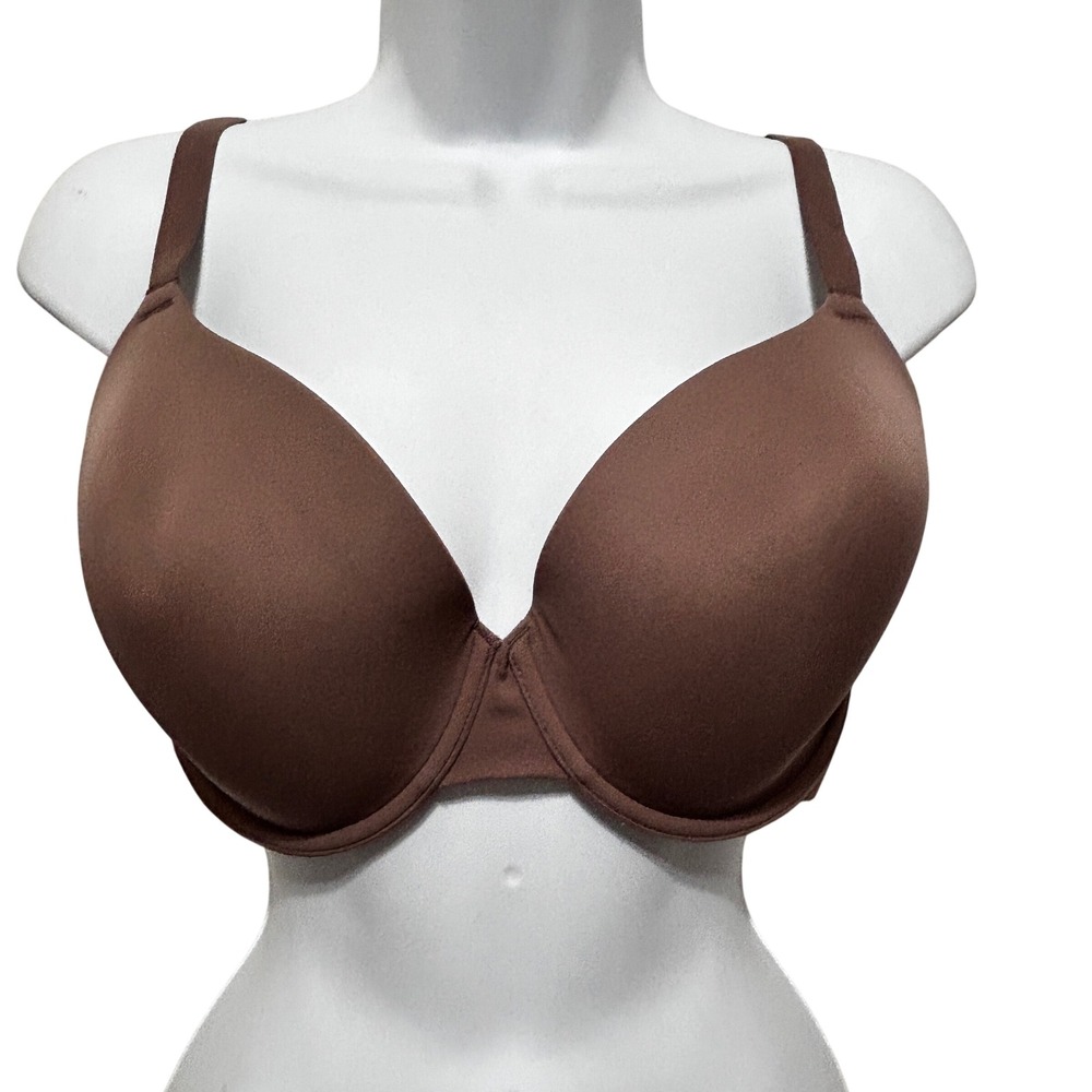 Wacoal Womens Minimalist Neutral Underwire Comfort T-Shirt Bra 38DD Brown 853339